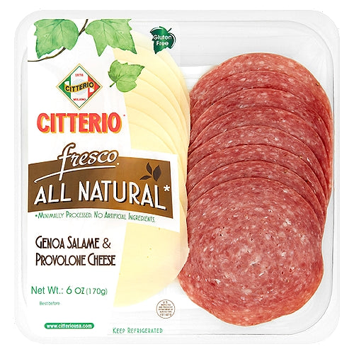 Citterio All Natural Genoa Salame & Provolone Cheese