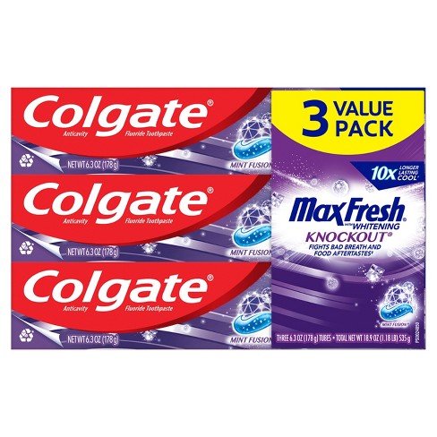 Colgate MaxFresh Knockout Value Pack/$4.98 Each (Great Value Buy)