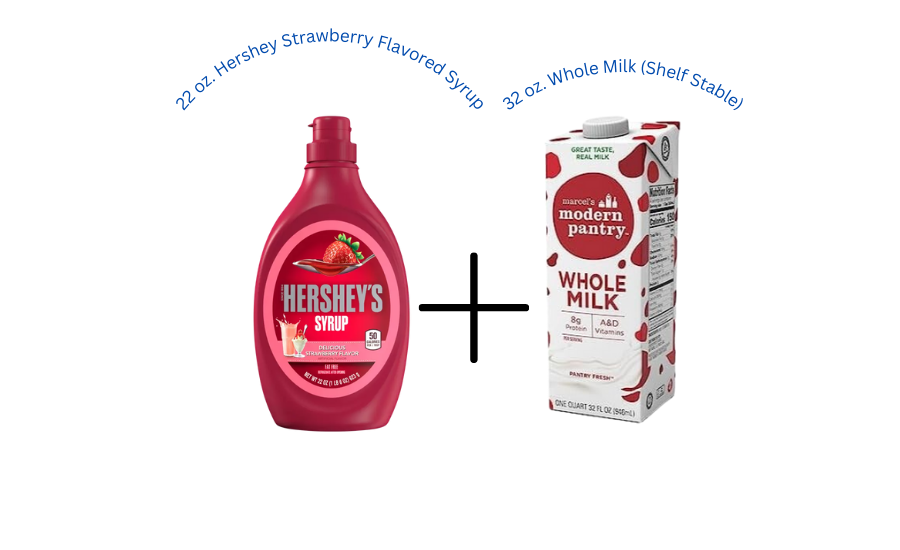 Hershey Strawberry Flavored Milk Combo