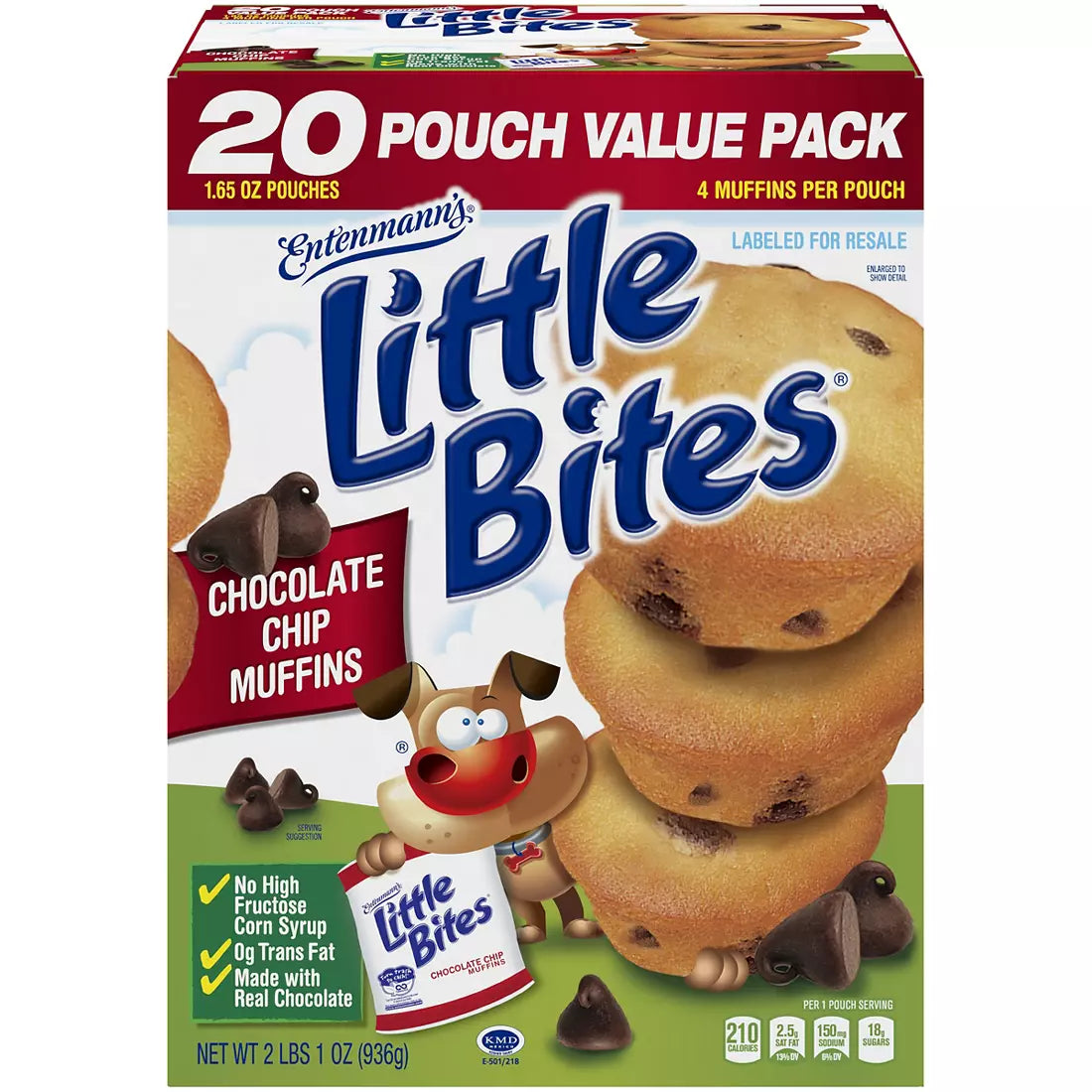 Little Bites Chocolate Chip Big Box 20pk (80 Mini Muffins) Great Value –  CIG Essentials