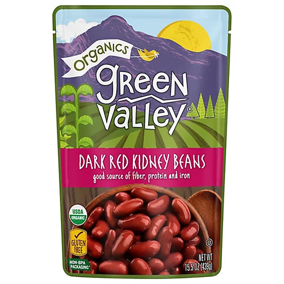 Organics Green Valley Dark Red Kidney Beans (Over 3 Servings)