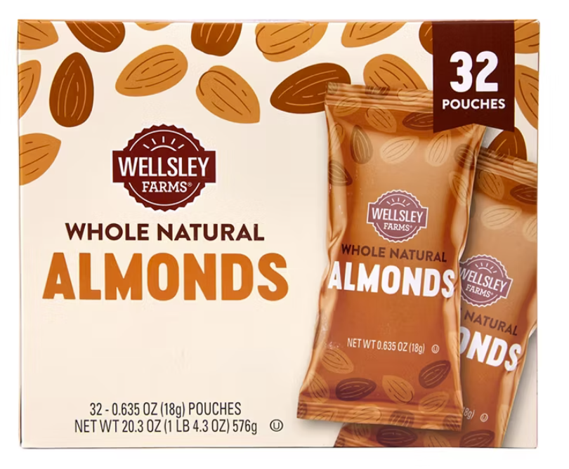 Whole Almonds 32ct./$0.71 each (Great Value Buy)