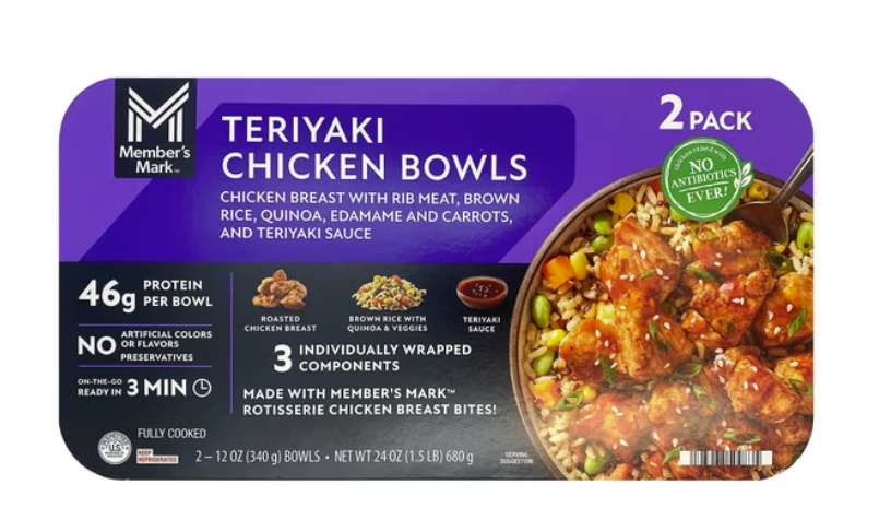 Member's Mark Teriyaki Chicken Bowls, 2-Pack (12 oz each)