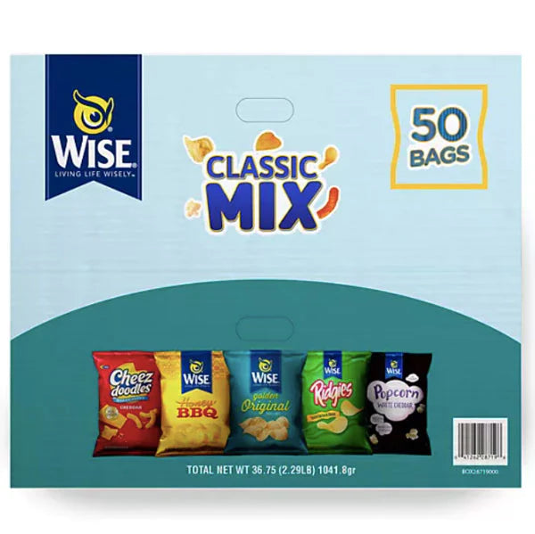 Wise Variety Pack 50ct/$0.51 each ( Best Monthly Value Buy)