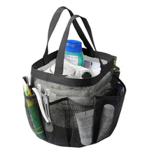 Load image into Gallery viewer, 1pc Shower Caddy, 7 Pockets Mesh Shower Caddy with Handle, Large Capacity Separate Compartment.