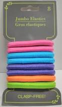 Load image into Gallery viewer, Jumbo Clasp-Free Hair Elastics, 8-ct. Packs