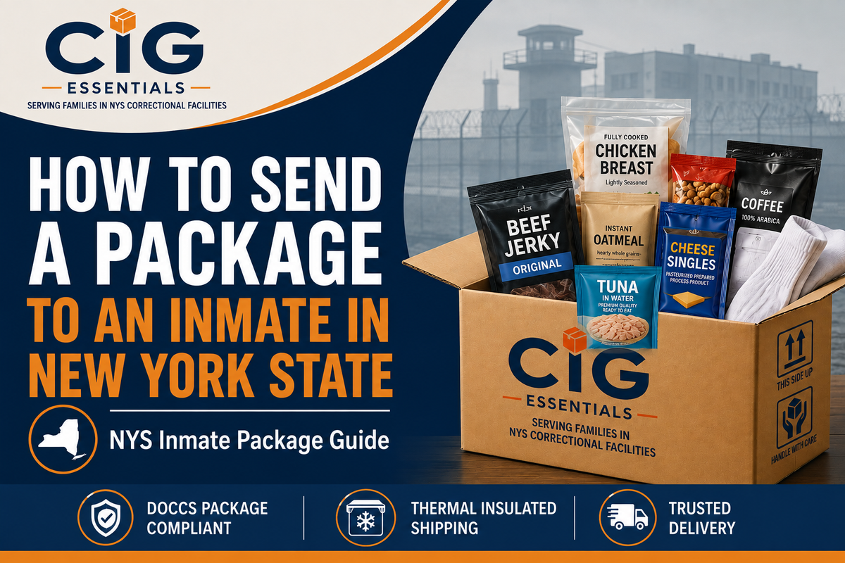 How to send a package to an inmate in New York State – NYS inmate package guide from CIG Essentials