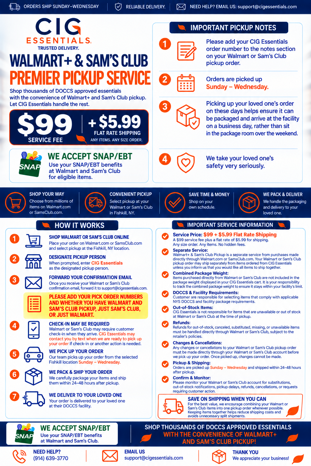 Walmart+ & Sam's Club Premier Pickup Service