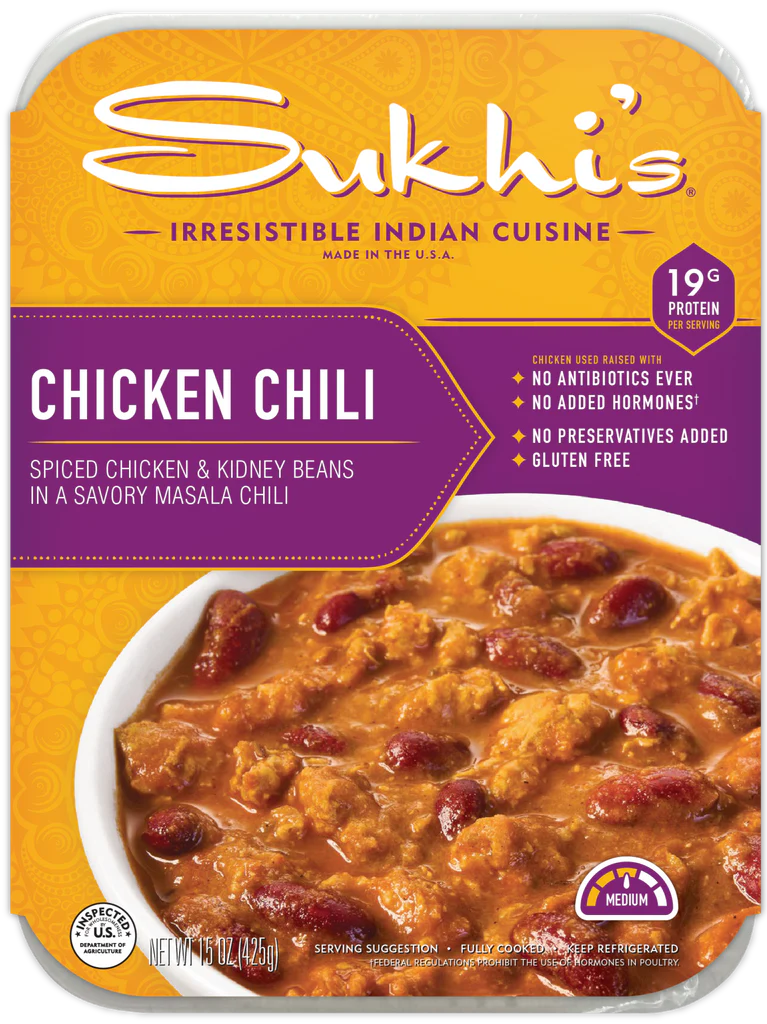 Indian American Chicken Chili w/ Kidney Beans and Masala Sauce 2 Servings