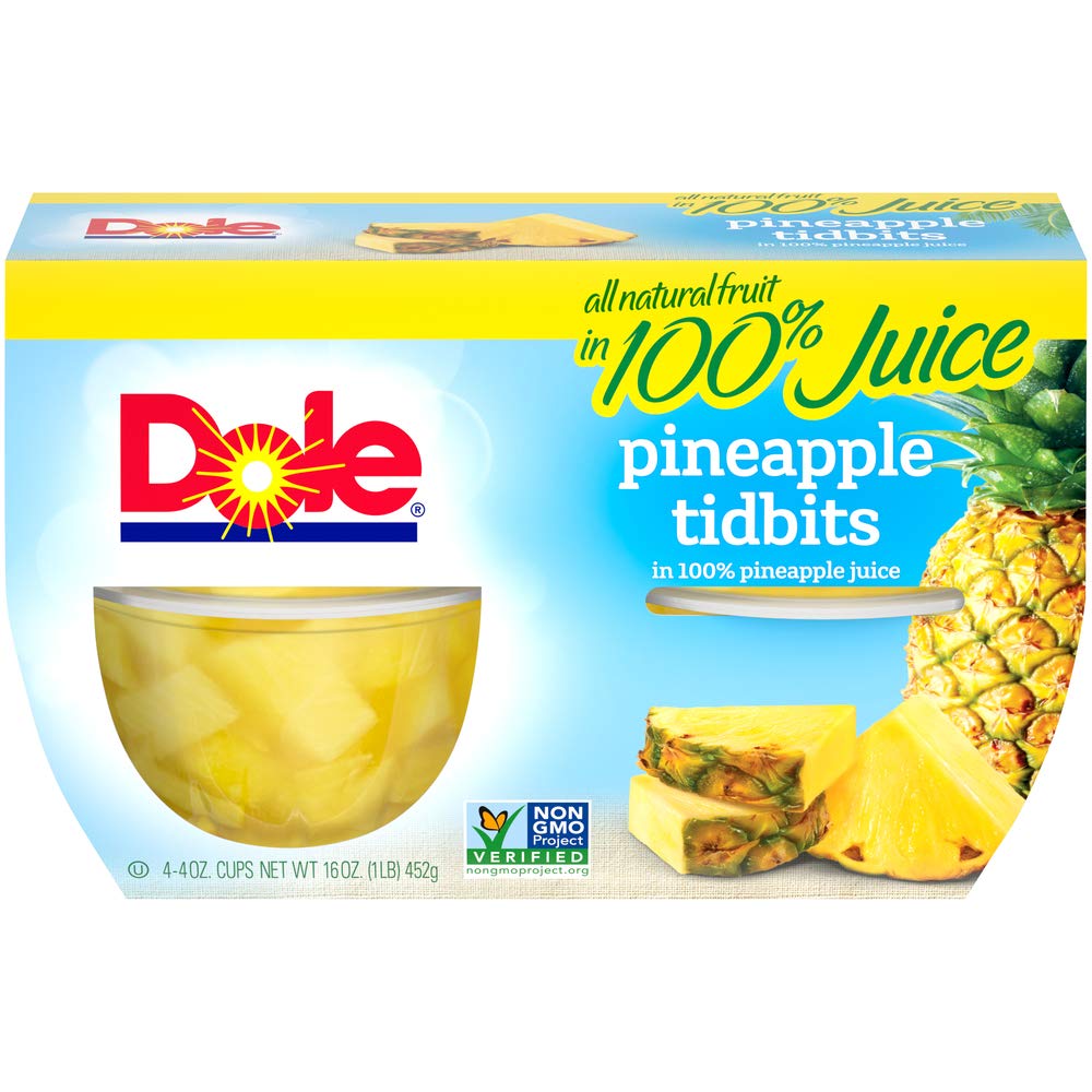 Dole Pineapple Tidbits in 100% Fruit Juice