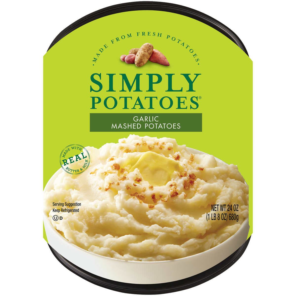 Garlic Mashed Potatoes (4 Servings)