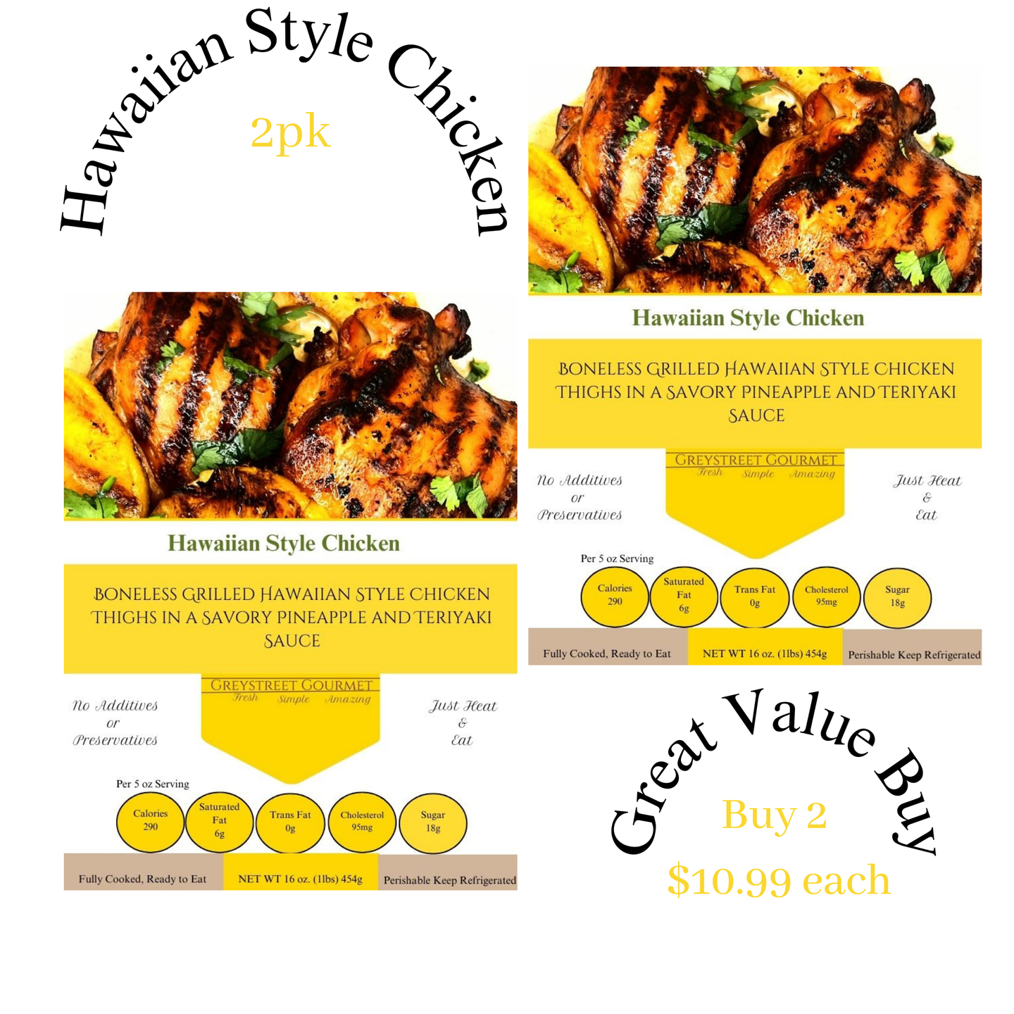 Hawaiian Style Chicken 2ct/$10.99 Each (Great Value Buy)