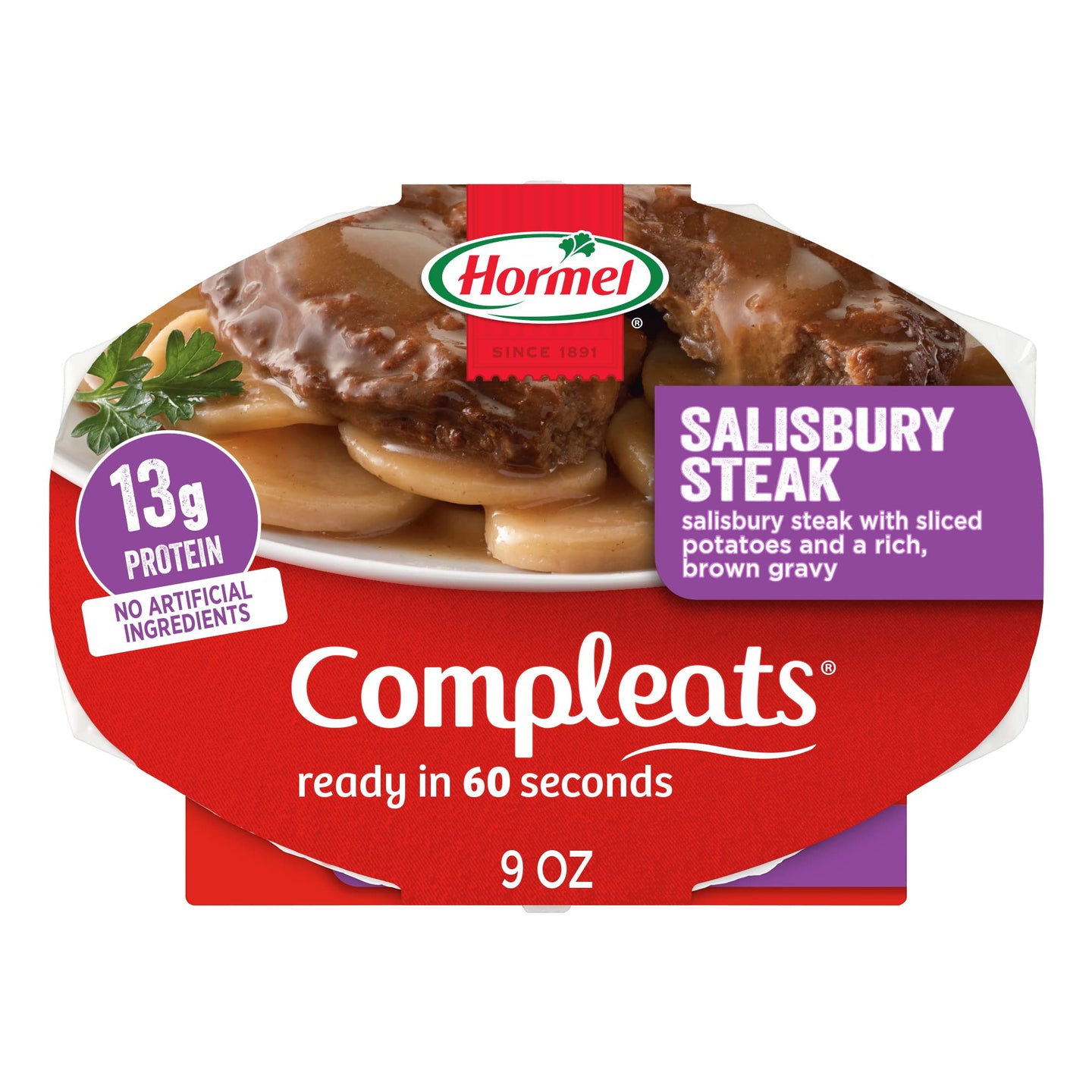 Hormel Compleat's Salisbury Steak w/ Sliced Potatoes and Gravy 5ct. (Great Value Buy)