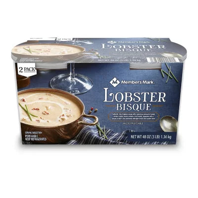 Lobster Bisque Soup 2pk. Made w/ Real Lobster Chunks