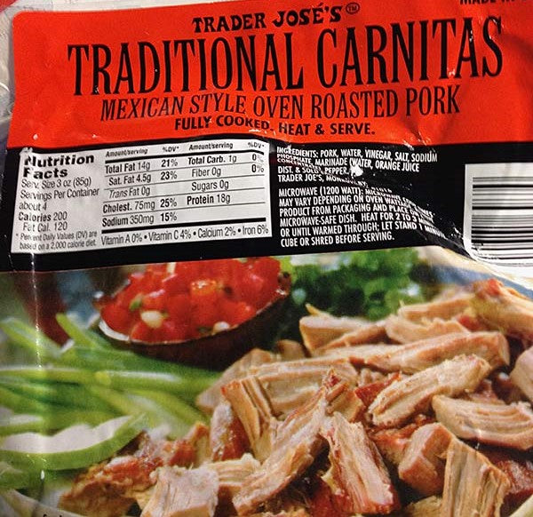 Mexican Style Pork Carnitas (Best Value Buy)