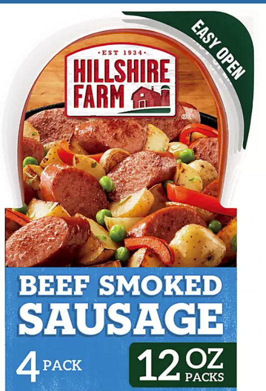 Hillshire Farms Beef Smoked Sausage 4pk./$6.00 Each (Best Value Buy)