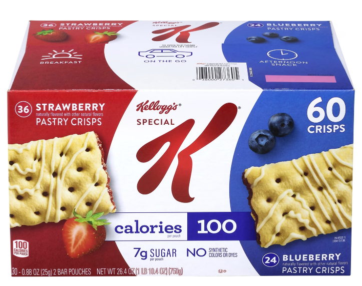 Special K Pastry Bars 60ct./$0.37 each (Great Monthly Value Buy)