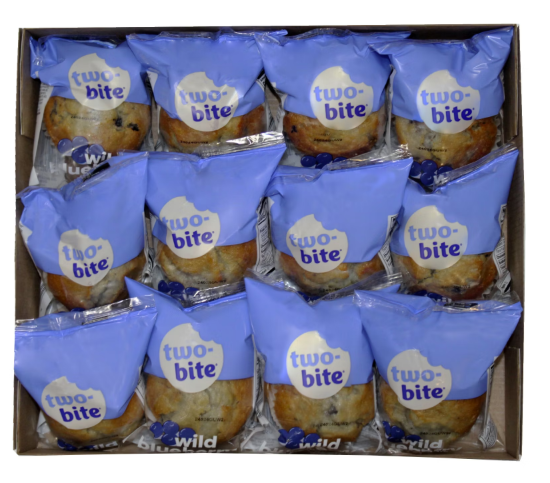 12 Individually Wrapped Wild Blueberry Muffins