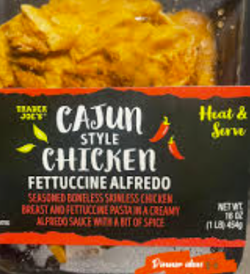 Trader Joe's Cajun Style Chicken Fettuccine Alfredo