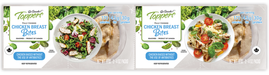 4 Individually Wrapped Fully Cooked Chicken Breast Packs $4.49 each