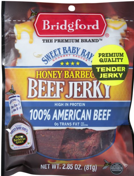Bridgford Sweet Baby Ray's Honey Barbecue Beef Jerky