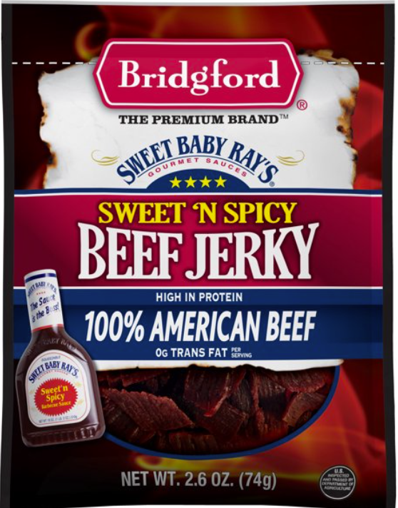 Bridgford Sweet Baby Rays Sweet N' Spicy Beef Jerky