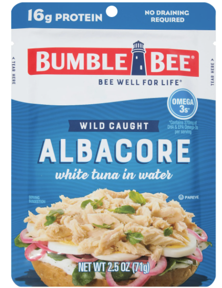 Wild Caught Albacore Tuna in Pouch 10pk. $3.00 each