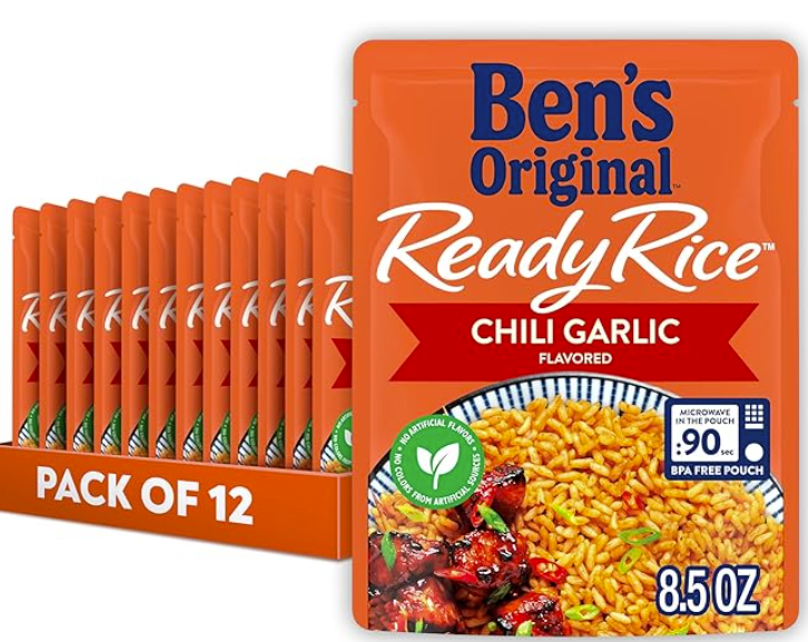 12ct Uncle Ben's Chili Garlic Flavored Rice $3.99 each (Limited Item)