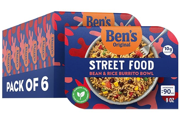BEN'S ORIGINAL Street Food Bean & Rice Burrito Bowl 6pk./$5.49 each (Great Value Buy)