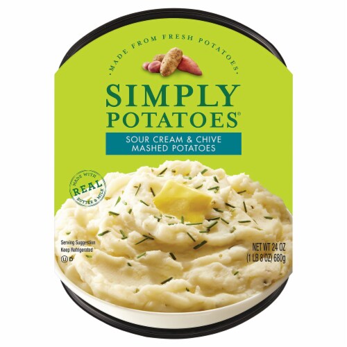 Sour Cream and Chive Mashed Potatoes (About 4 Servings)