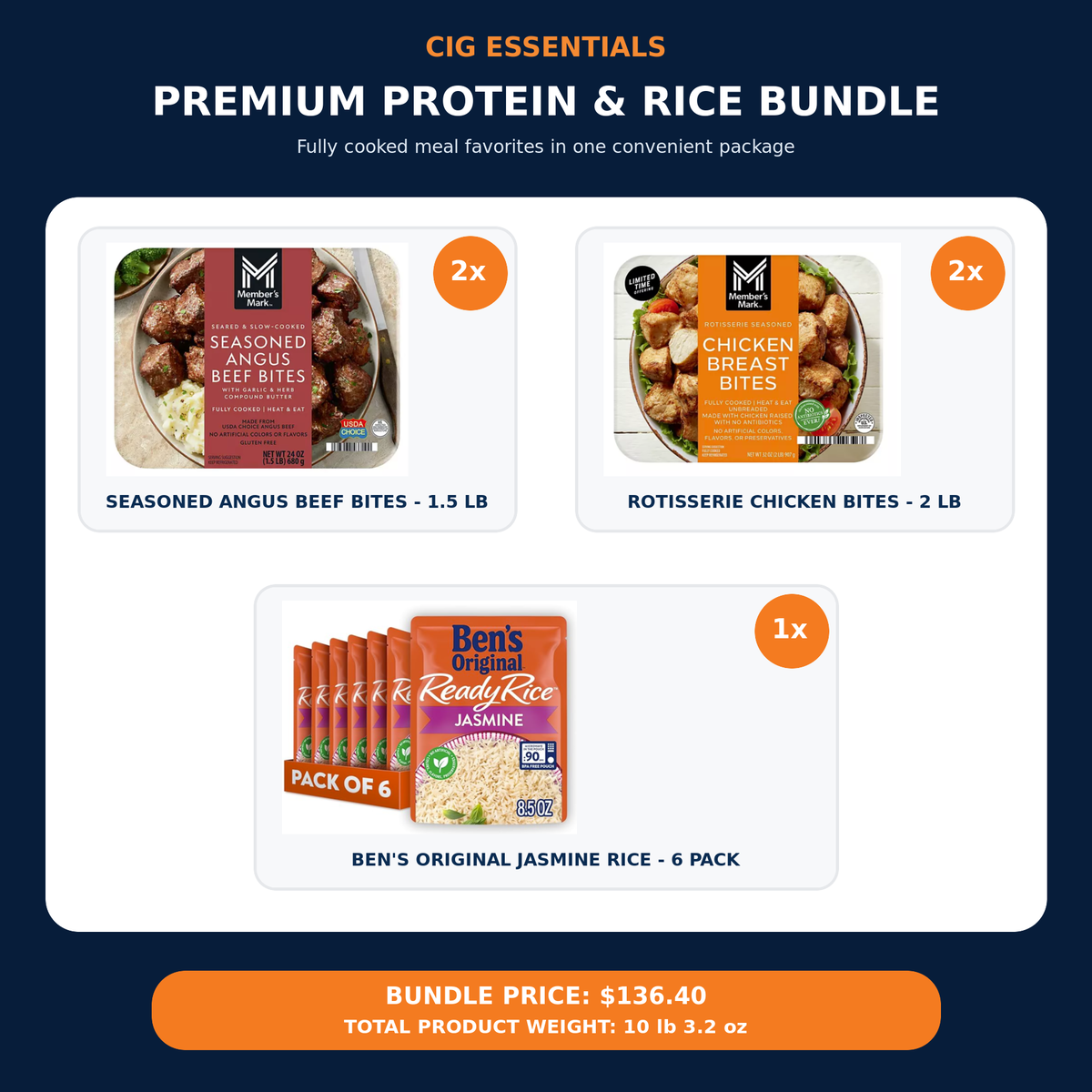 Premium Protein and Rice Bundle - CIG Essentials
