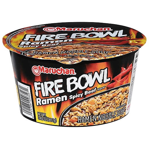 Fire Bowl Ramen Spicy Beef Flavor