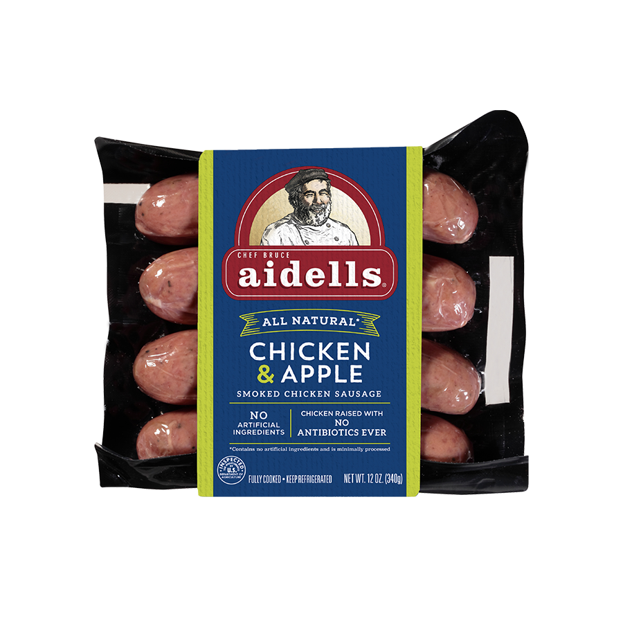 Aidells Smoked Organic Chicken Sausage, Chicken & Apple, 10 ct. 2pk (Great Value Buy)