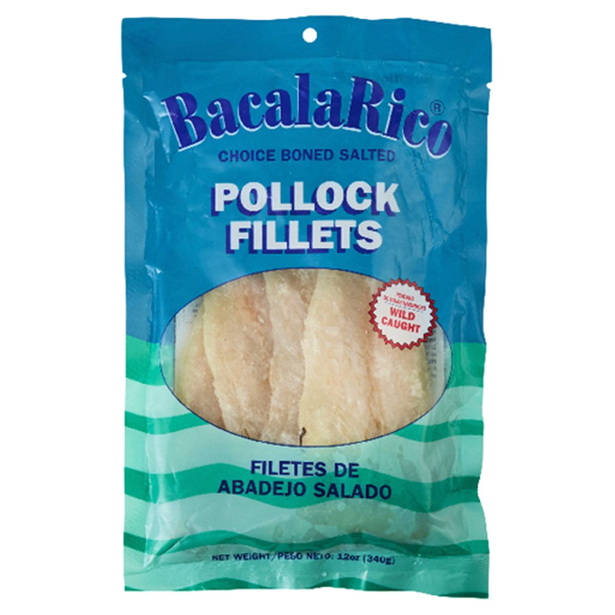 Bacala Rico Salted Alaska Pollock Fillets Boned/Skinless