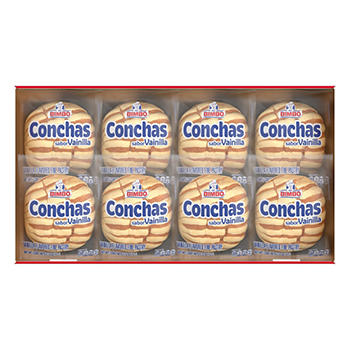 Conchas Vanilla Flavored Pastry 8ct. (Great Value Buy)