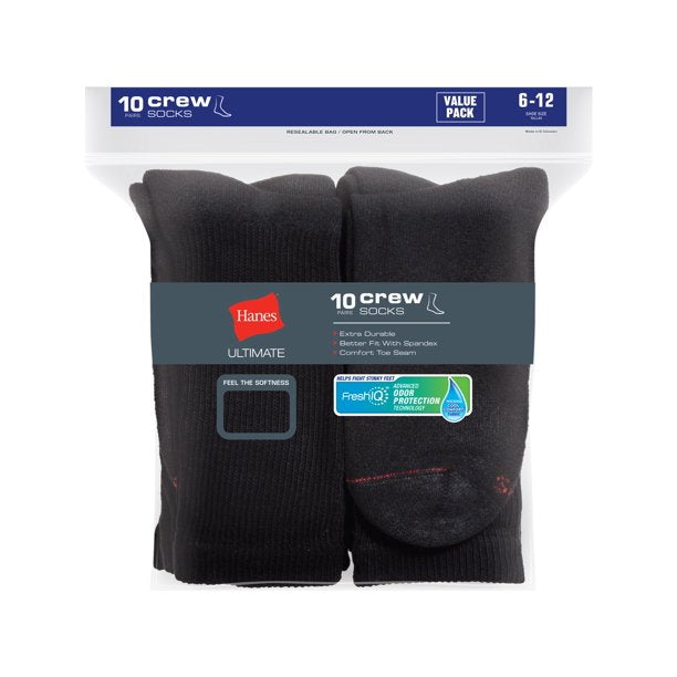 Men's Athletic Support Cushion Crew Socks