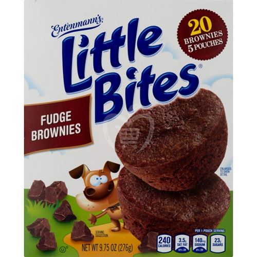 Entenmann's Little Bites Fudge Brownie 5 Pouch (20 Muffins)