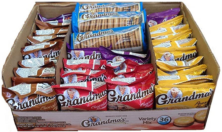 Grandma's Cookies Variety Pack! 36 individual packs 36ct./$0.66 each (Great Monthly Value Buy)