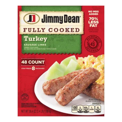 Jimmy Dean Turkey Breakfast Sausage 48ct./$0.62  each(Jumbo Box)