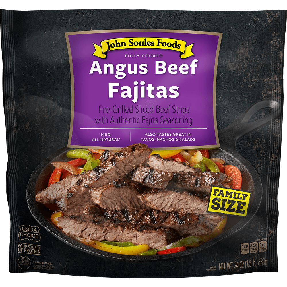 John Souls Beef Angus Beef Fajitas 24 oz. Family Pack (Great Value Buy)