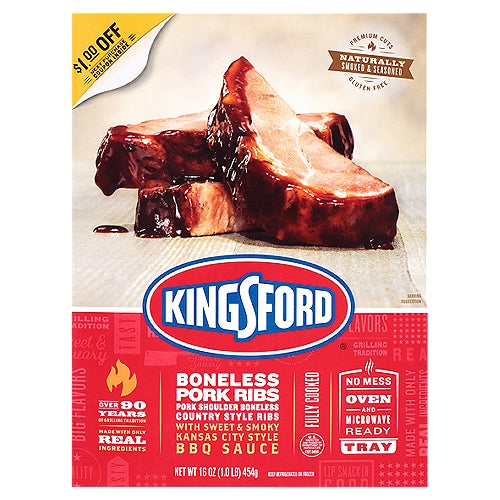 Kingsford Sweet and Smoky Boneless Pork Ribs