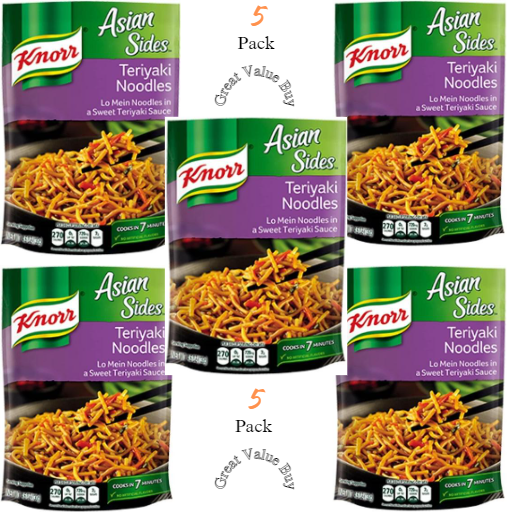 Teriyaki Noodles in a Sweet Teriyaki Sauce (5pk) Great Meal or Side Dish