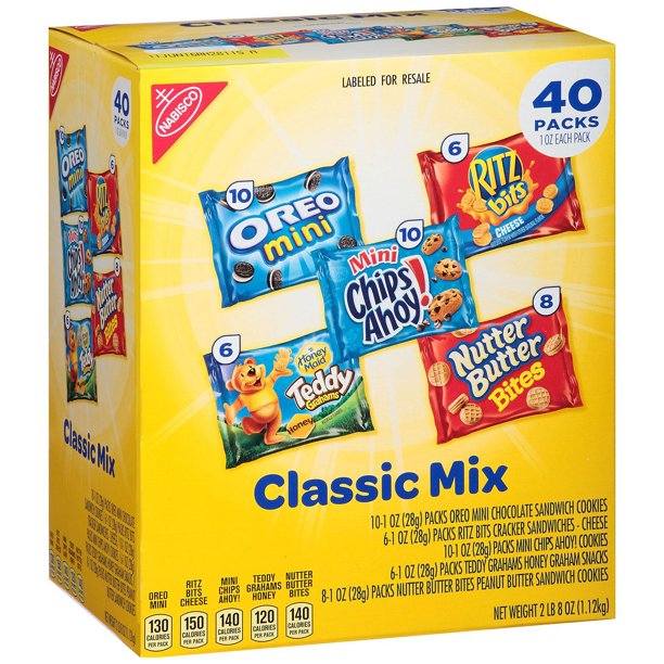 Nabisco Classic Mix Variety Pack 40ct./$0.54 each (Great Monthly Value Buy)