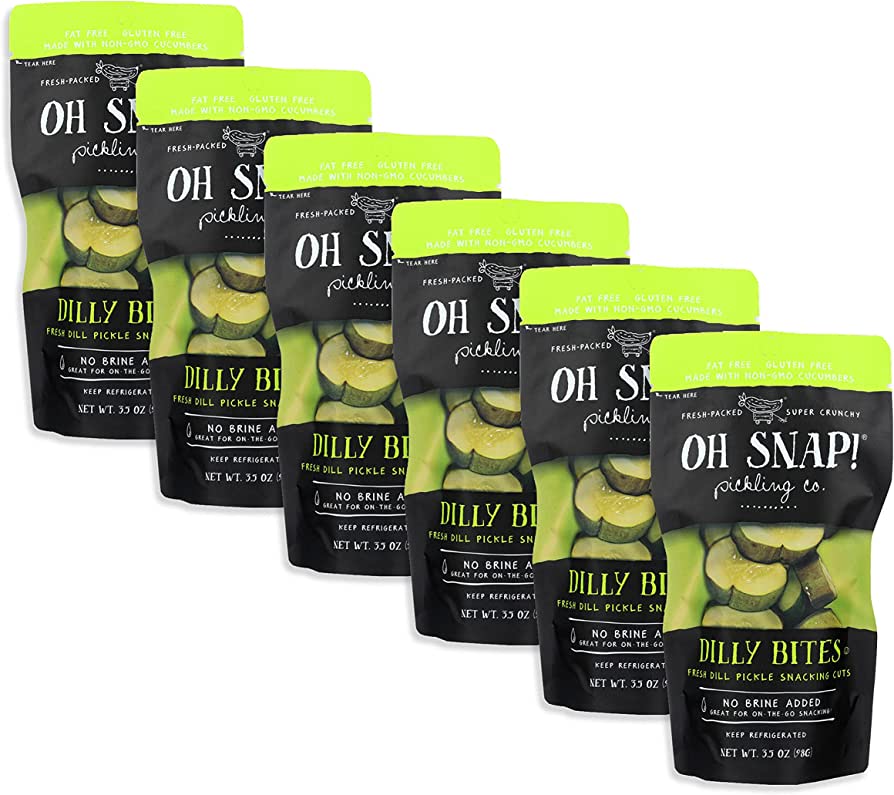 OH SNAP! Dill Pickle Bites Multipack 6 / 3.25 oz./$2.65 each (Great Value Buy)