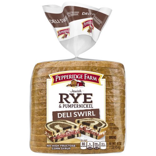 Pepperidge Farm Jewish Rye & Pumpernickel Deli Swirl Bread,