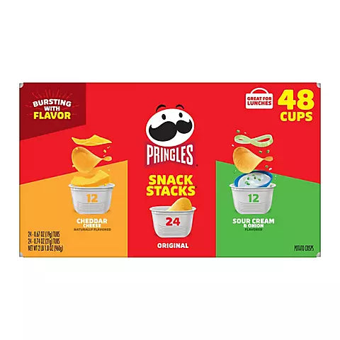 Pringles Variety Pack, Snacks Stacks (Great Value Buy) $0.56 each