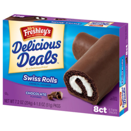 Creme Filled Swiss Rolls