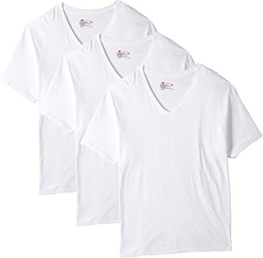Hanes tag less V Neck T-Shirts (3 pk)