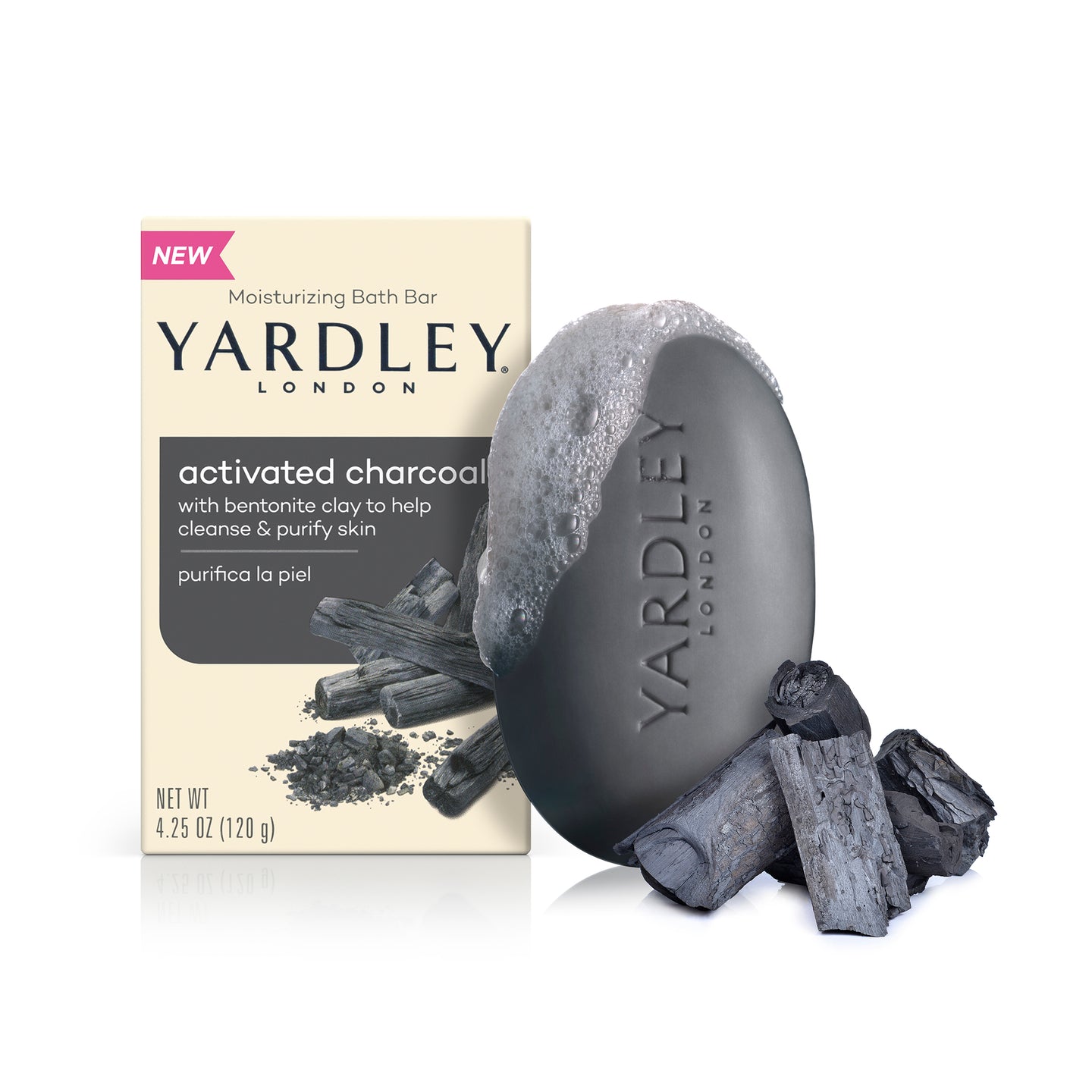 Yardley Activated Charcoal Moisturizing Bath Soap