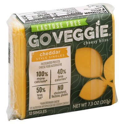 Go Veggie! Cheese Food Alternative, Pasteurized Process, Singles